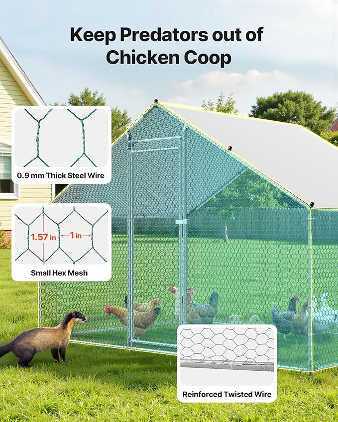 VEVOR Large Metal Chicken Coop - Image 4