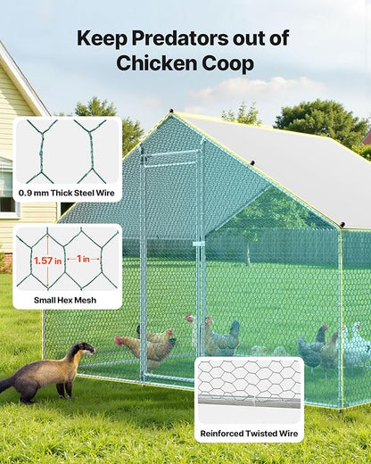 VEVOR Large Metal Chicken Coop - Image 4
