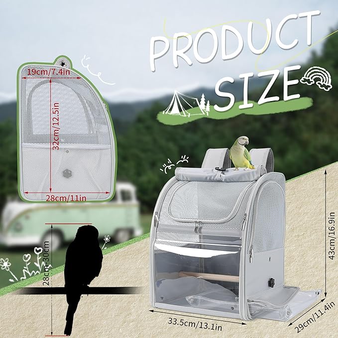 Sanmoncare Bird Carrier Backpack - Image 5