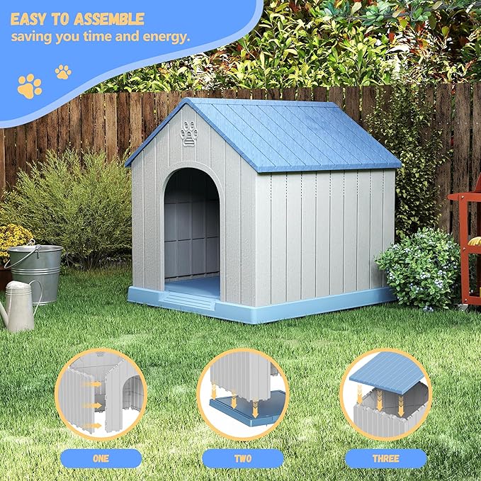 DRATO Dog House Resin Outdoor Dog Kennel - Image 6