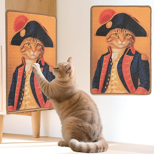 Sisal Cat Scratcher Mat, Cat Wall Scratcher by LESISSMER