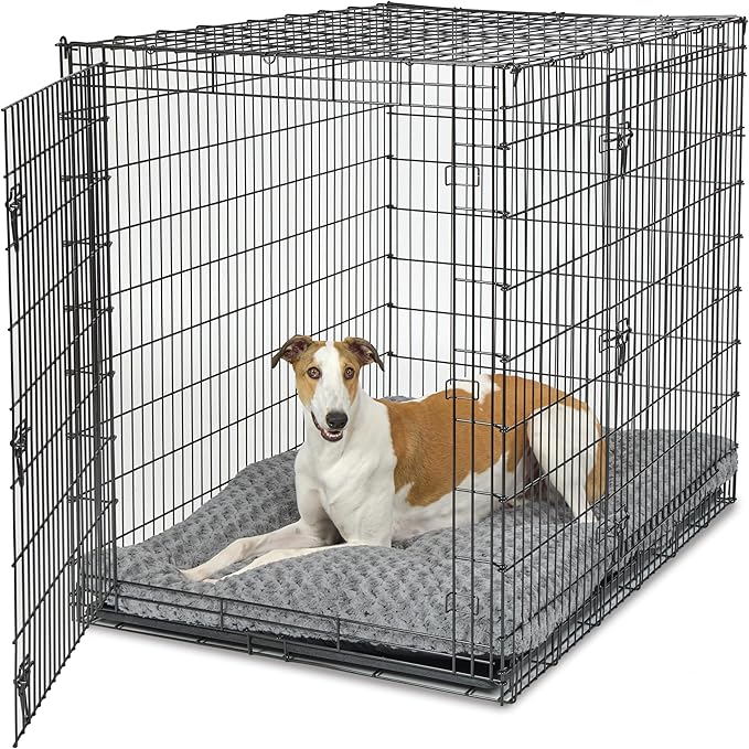 MidWest Homes for Pets Plush Ombe Swirl Dog Bed; Gray 54-Inch for Giant Breeds - Image 3