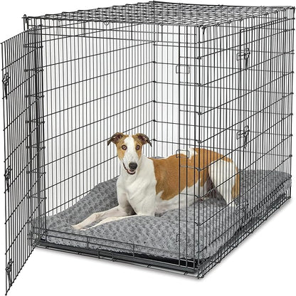 MidWest Homes for Pets Plush Ombe Swirl Dog Bed; Gray 54-Inch for Giant Breeds - Image 3