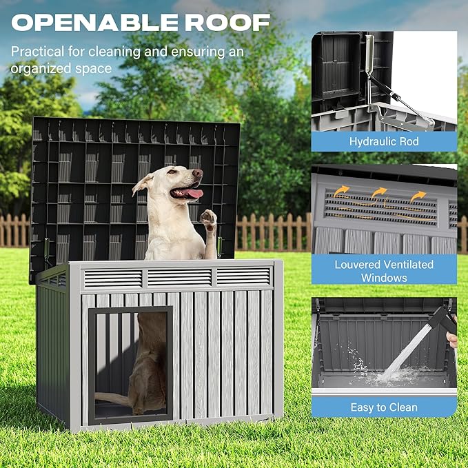 Fancyango Large Weatherproof Dog House - Image 3