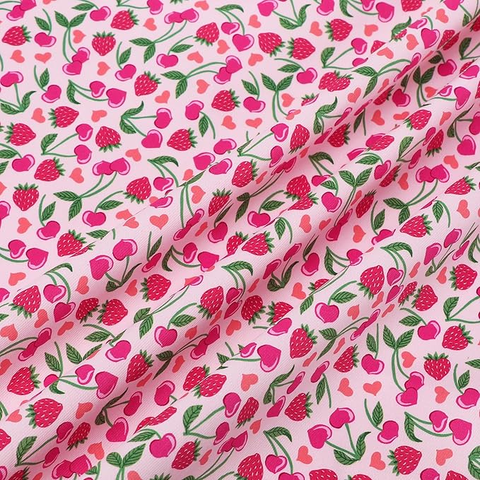 ARING PET Girl Dog Bandanas, Cute Summer Strawbery Cherry Pet Bandana Scarf - Image 6
