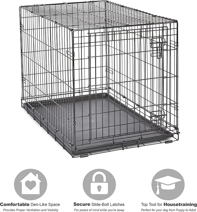 Midwest Homes for Pets 36-Inch New World Crate for Medium-Large Breeds - Image 3