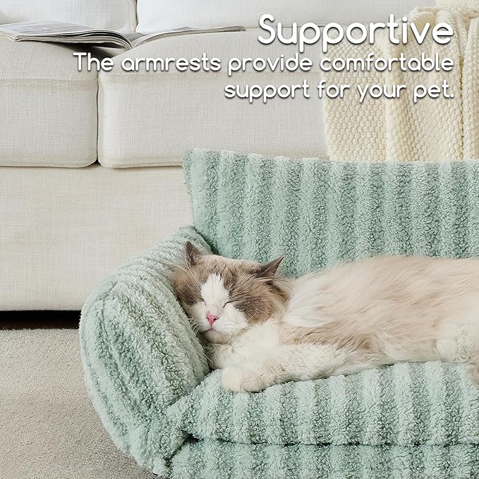 Hollypet Cat Bed Fluffy Plush Multifunctional Double-Layer Machine Washable - Image 4