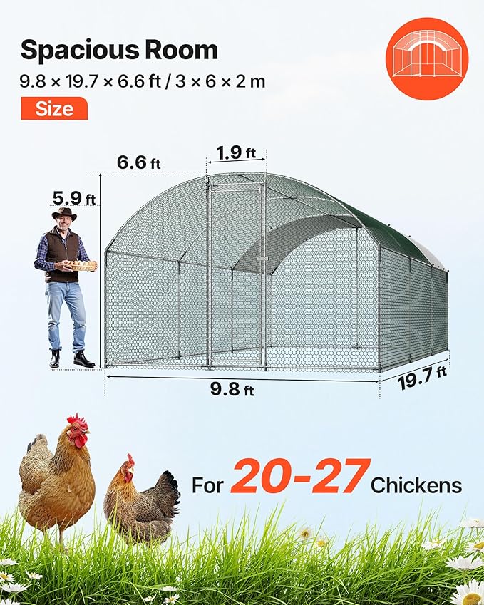 VEVOR Large Metal Chicken Coop - Image 2
