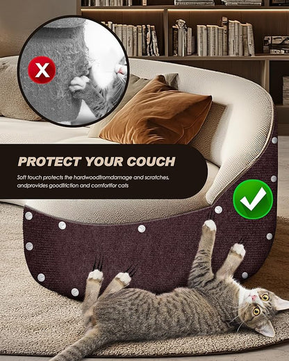 VIVOYAN 78.7"x15.8" Cat Scratch Mat, Trimmable Self-Adhesive Carpet, DIY Climb - Image 6