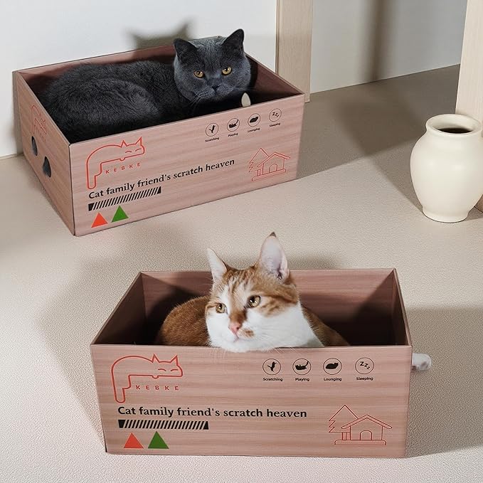 Cat Scratcher Bed 27 Inch Cat Couch Scratcher &16 Inch Cat Scratch Box - Image 8