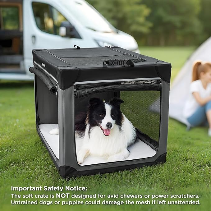Lesure Shown on TODAY Show Soft Collapsible Dog Crate - Image 7