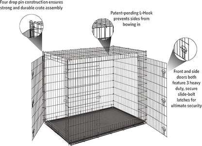 Solutions by MidWest Homes for Pets 54-Inch Drop Pin Crate for Giant Breeds - Image 3