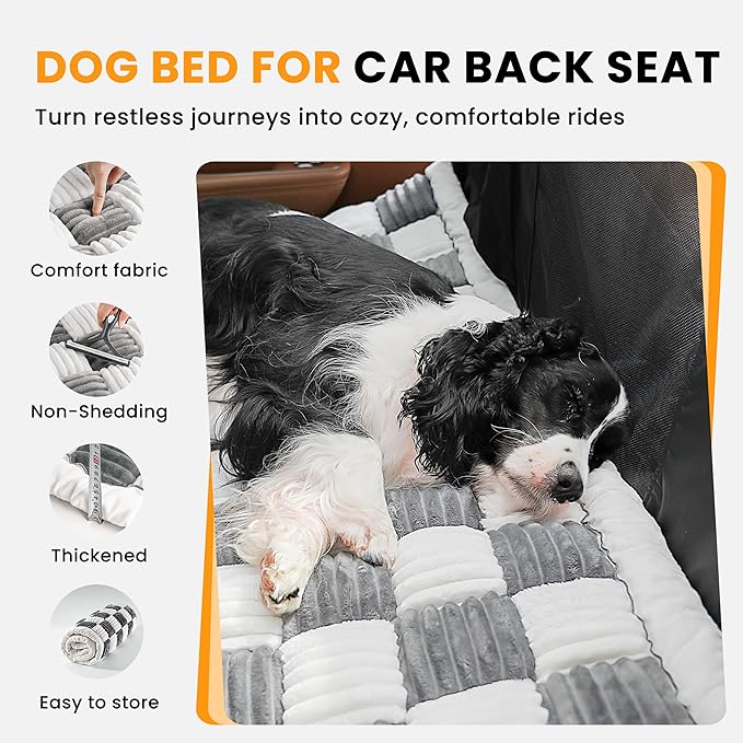 HiPetpy Backseat Dog Bed Mat, Non-Slip Dog Bed - Image 2
