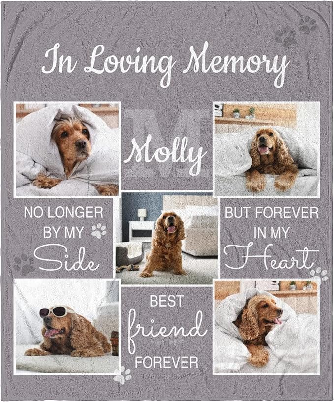 Personalized Pets Blanket with Photos, Custom Dog Blanket - Image 3