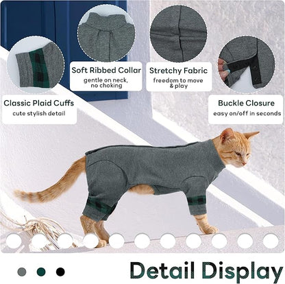 PUMYPOREITY Comfy Cat Pajamas, Versatile Cat Shirt - Image 2