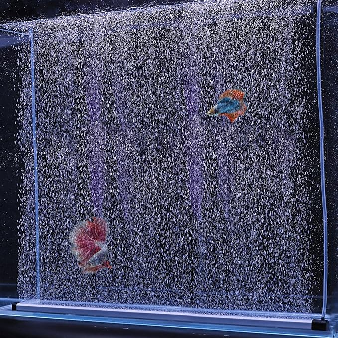 hygger Aquarium Bubble Strip, Nano Air Bubble Curtain Wall Aquarium, Quiet High by hygger