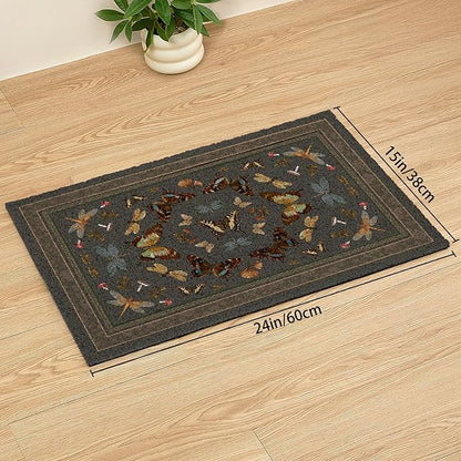 Unicorn Catcher Cat Litter Mat 24" x 15" Non-Slip Litter Box Mat Washable - Image 6