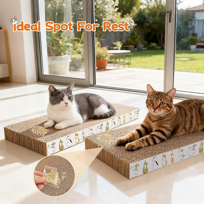 PatiencET Cat Scratching Board 4 Pack, Cardboard Cat Scratcher - Image 7