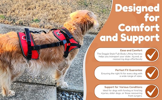 Doggie Stylz Multi-Functional Full-Body Lifting Dog Harness Vest, Designed - Image 4