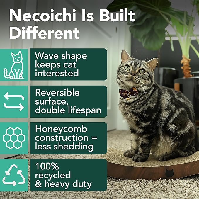 Reversible Wave Cat Scratcher for Indoor Cats - Image 2