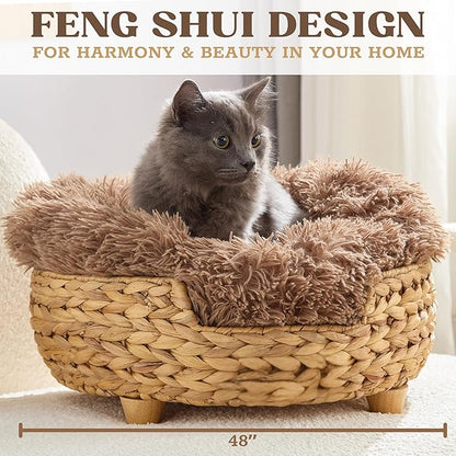 Cat Luxury Cat Bed for Indoor Cats, Plush Furniture for Comfort and Relaxation - Image 2