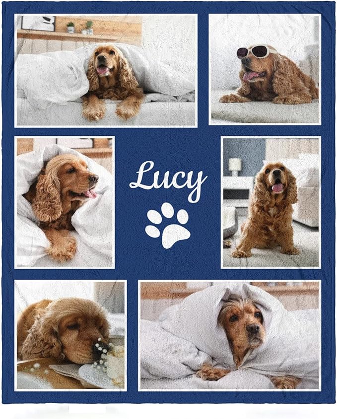 Personalized Pets Blanket with Photos, Custom Blanket - Image 3