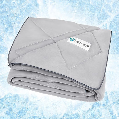 PetAmi Premium Cooling Dog Blanket | Lightweight Fluffy Pet Throw Blanket Bed - Image 8