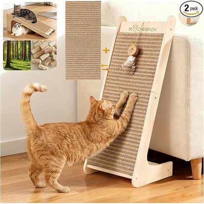 Natural Cork Cat Scratching Post-Cat Scratchers- Scratch Pads by MocherpionLLC