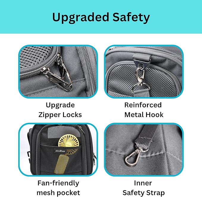 Crash-Tested Expandable Cat Carrier & Small Dog Car Seat - Image 5
