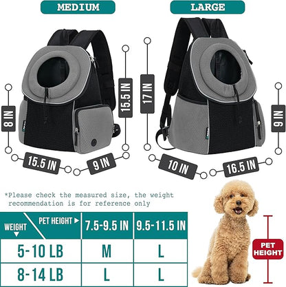 PetAmi Dog Carrier Backpack, Hands Free Front Pet Carrier - Image 2