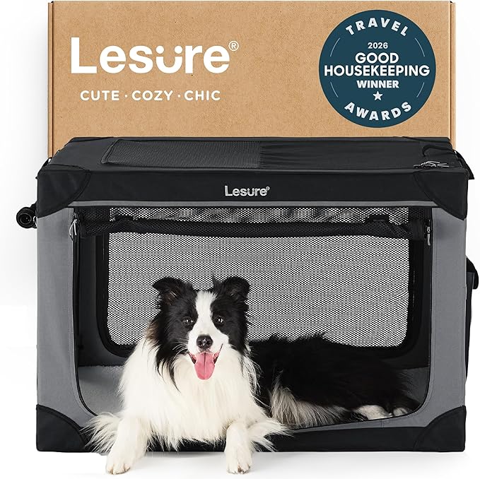 Lesure Shown on TODAY Show Soft Collapsible Dog Crate by Lesure