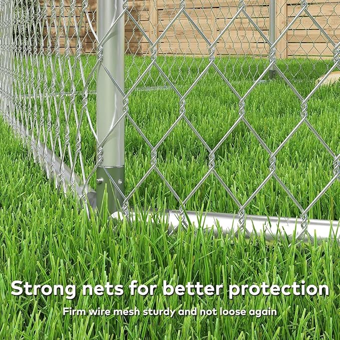 6.8x6.8 FT Outdoor Dog Kennel Outside Heavy Duty Dog Enclosure - Image 9