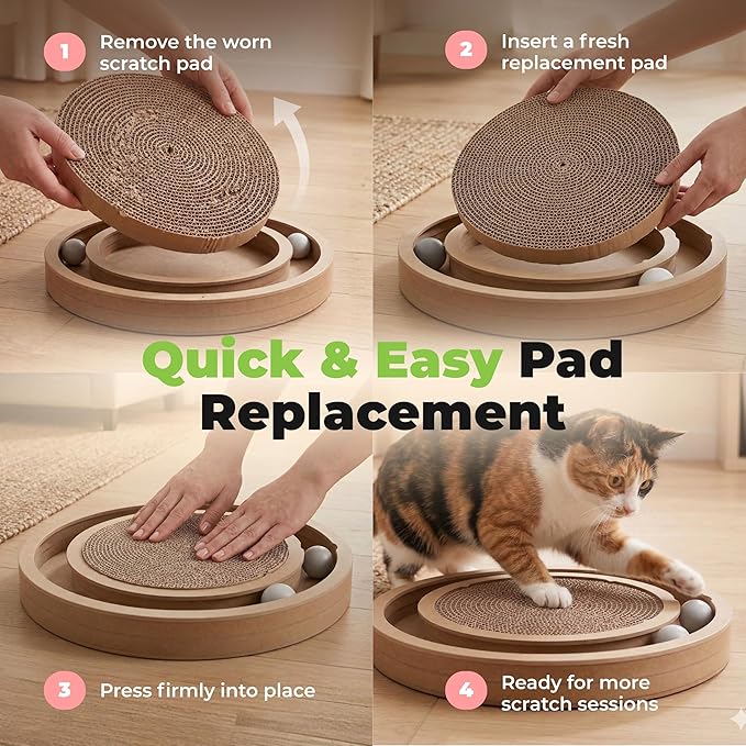 Best Pet Supplies Catify Cat Scratcher, Fun Interactive Scratchers, Claw Safe - Image 4