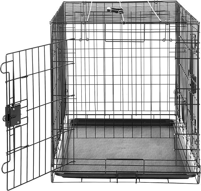 Amazon Basics Portable, Foldable Metal Wire Dog Crate - Image 3