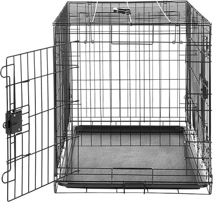 Amazon Basics Portable, Foldable Metal Wire Dog Crate - Image 3