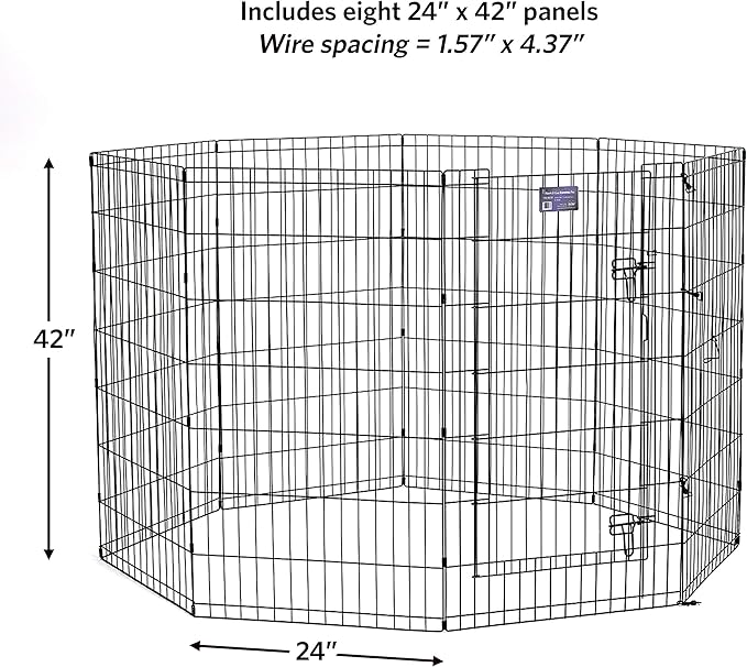 MidWest Homes for Pets 42-Inch Exercise Pen, for Indoor and Outdoor Use - Image 6