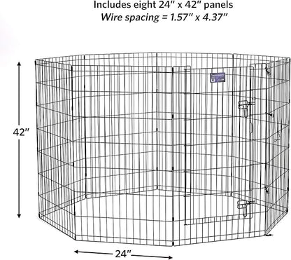 MidWest Homes for Pets 42-Inch Exercise Pen, for Indoor and Outdoor Use - Image 6