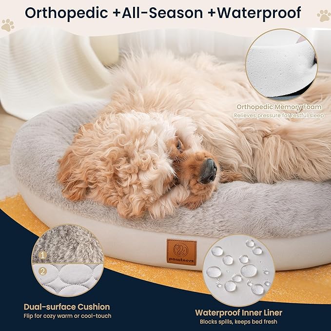 Round Donut Dog Bed – Luxury Orthopedic Dog Beds - Image 3