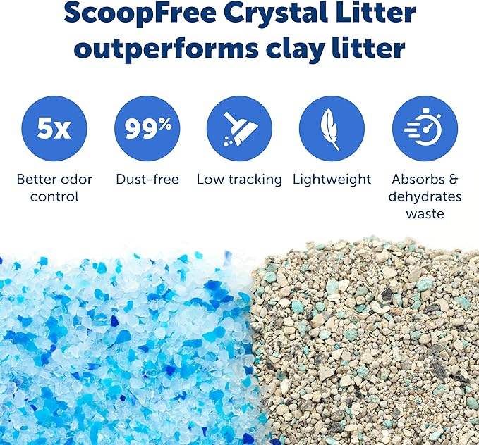 PetSafe ScoopFree Crystal Litter Tray Refills – Premium Blue Crystals - Image 4