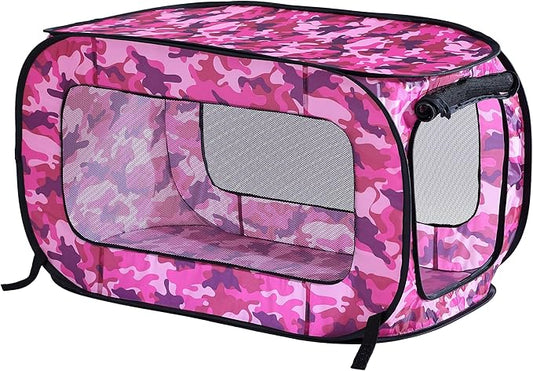 Beatrice Home Fashions Portable, Collapsible, Pop Up Kennel Travel Cat and Dog by BeatriceHomeFashions