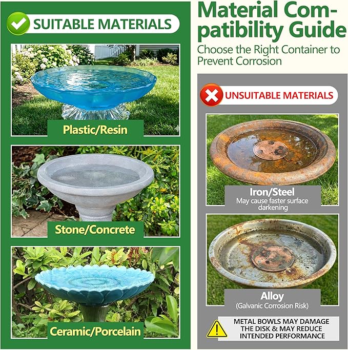 Factee Bird Bath Copper Disk – 0.6mm Thick 99.9% Pure Copper Cleaning Disk - Image 3