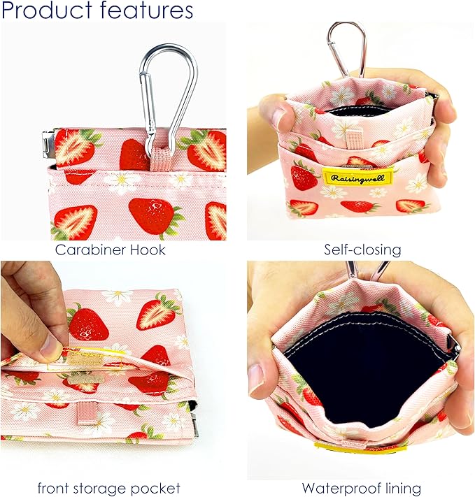 Dog Treat Pouch, Cotton Pocket Sized Training Holder, Hand Free Walking Funny - Image 3