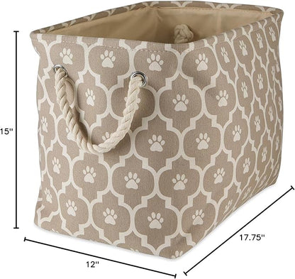 Bone Dry 6192 Pet Storage Collection Lattice Paw Print, Large Rectangle - Image 6