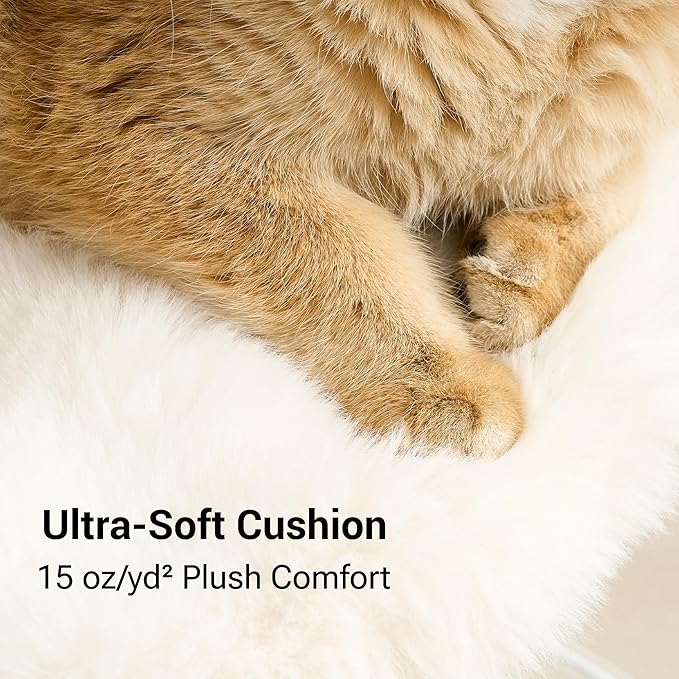 34" Modern Cat Tree Furniture, Minimalist Metal Frame Cat Tower - Image 7