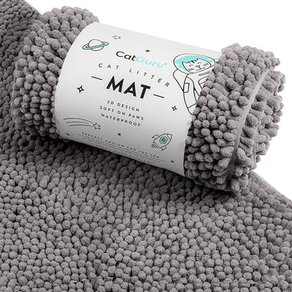 CatGuru Cat Litter Mat, Extra Large, Waterproof Litter Box Mat, Non Slip Kitty by CatGuru