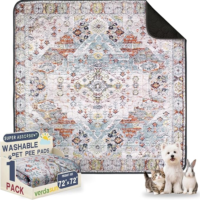Washable Pee Pads for Dogs, Reusable Puppy Potty Training Pads, Ultra-Absorbent by Verdasun