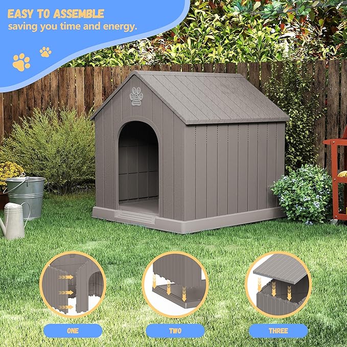 DRATO Dog House Resin Outdoor Dog Kennel - Image 6