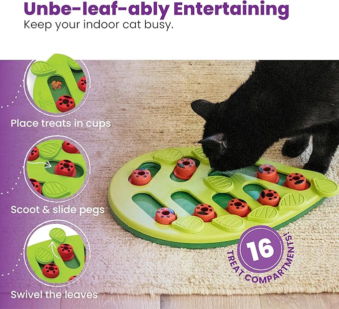 Catstages Nina Ottosson Buggin’ Out Puzzle & Play Cat Puzzle Feeder – - Image 3