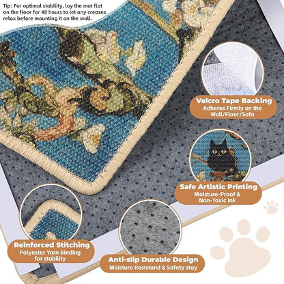 Sisal Cat Scratcher Mat, Cat Wall Scratcher - Image 3
