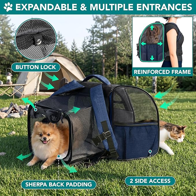 PetAmi Expandable Dog Backpack Carrier - Image 3